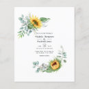 Recherche de sunflower 11x14 invitations Rustique