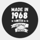 Recherche de 1968 autocollants Anniversaire