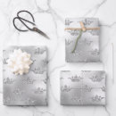 Recherche de couronne papier cadeau Motif