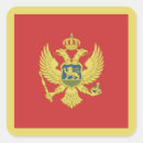 Recherche de drapeau monténégro autocollants Travel