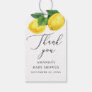 Recherche de citron étiquettes cadeau Baby shower au citron