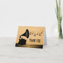 Recherche de gramophone vœux cartes Vintage