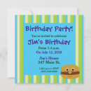 Recherche de hamburger invitations Cheeseburger