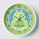 Recherche de grenouille mignonne horloges Toute personne