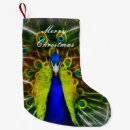 Recherche de oiseau bleu chaussette de noël Paon