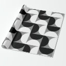 Recherche de rétro motif atomique papier cadeau Noir