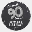 Recherche de quatre vingt dixième anniversaire autocollants Fête du 90e anniversaire