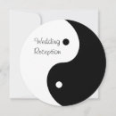 Recherche de mariage réception invitations Noir et blanc
