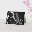 Recherche de sax vœux cartes Joueur de saxophone