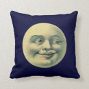Recherche de homme dans la lune coussins Visage