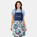 Recherche de floral bleu et vert tabliers Mère