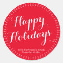 Recherche de happy holidays autocollants Script