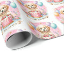 Recherche de chiot papier cadeau Pastel