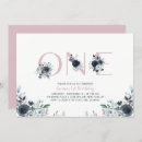 Recherche de floral pink 1ans anniversaire invitations Sauvage