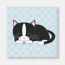 Recherche de chat noir et blanc magnets Tuxedo