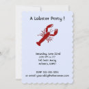 Recherche de homard rouge invitations Parti