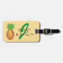 Recherche de ananas bagages étiquettes Monogramme