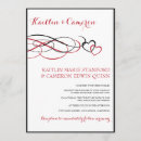 Recherche de rouge noir mariage invitations Tourbillons