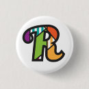 Recherche de lettre r badges Initiale