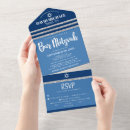 Recherche de tallit bar bat mitzvah invitations Bleu