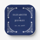 Recherche de navy wedding assiettes Bohème