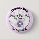 Recherche de thérapie badges Chien