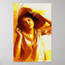 Recherche de chapeau de paille posters Femme