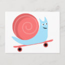 Recherche de escargot bleu cartes postales Mignon