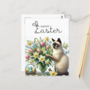 Recherche de chat pâques cartes postales Heureux