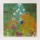 Recherche de peinture de klimt puzzles Jardin fleuri
