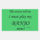 Recherche de banjo autocollants Joueur de banjo