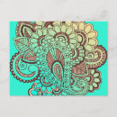 Recherche de mehndi cartes postales Paisley