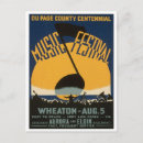Recherche de musique country cartes postales Rétro