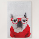 Recherche de bulldog puzzles Canins