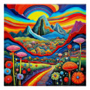 Recherche de paysage psychédélique posters Nature