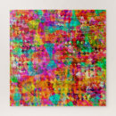 Recherche de motif bohème puzzles Bleu