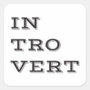 Recherche de solitaire autocollants Introvertir