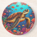 Recherche de récif dessous de verres Tortue de mer