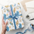 Recherche de hippocampe papier cadeau Bleu