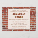 Recherche de brick anniversaire invitations Urbain