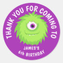 Recherche de monstres autocollants Vert