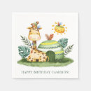 Recherche de girafe serviettes Aquarelle