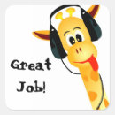 Recherche de girafes mignonnes autocollants Drôle
