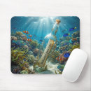 Recherche de bouteille tapis souris Message dans une bouteille