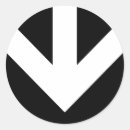 Recherche de directions autocollants Descendre