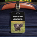 Recherche de kenya luggage tags Éléphant