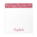 Recherche de valentine blocsnotes Coeurs