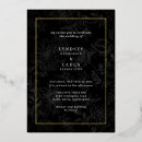 Recherche de black gold floral mariage invitations Chic