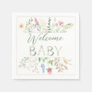 Recherche de vignes serviettes Baby shower