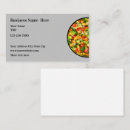Recherche de végétariens cartes visite Alimentation